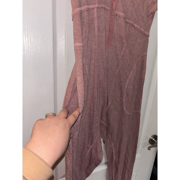 Nwot Womens Free People intimately Loung Jumpsuit Size Small Pink - Picture 4 of 7